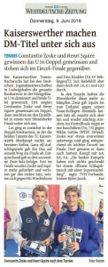 WZ 09062016 Bericht DJM 2016