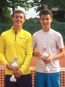 BZM 2017 Vizemeister Youri Wurring TC Hösel Sieger Samuel Schwarz TC Kaiserswerth